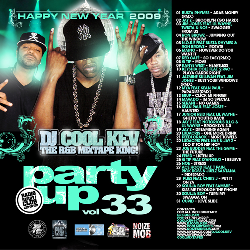 DJ Cool Kev – Party Up 33, Hip Hop, R&B, Throwback Hip Hop, Mixtape Downloads, Downloads