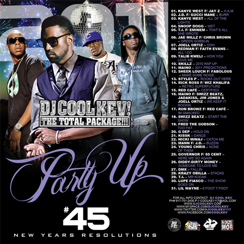 DJ Cool Kev – Party Up 45, Hip Hop, Throwback Hip Hop, Mixtape Downloads, Downloads, Rap