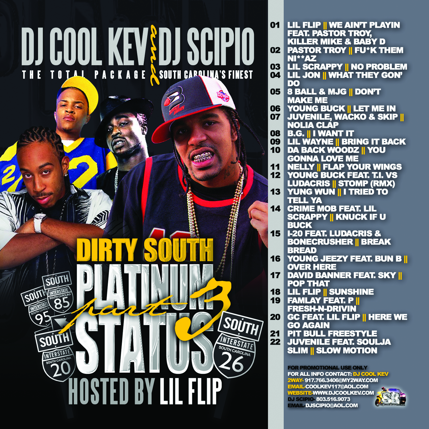 DJ Cool Kev – Dirty South Platinum Status Pt 3 (Throwback), Hip Hop, Dirty South, Throwback Hip Hop, Mixtape Downloads, Downloads
